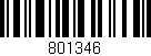 Código de barras (EAN, GTIN, SKU, ISBN): '801346'