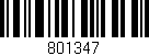 Código de barras (EAN, GTIN, SKU, ISBN): '801347'