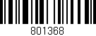 Código de barras (EAN, GTIN, SKU, ISBN): '801368'