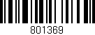 Código de barras (EAN, GTIN, SKU, ISBN): '801369'