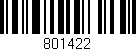Código de barras (EAN, GTIN, SKU, ISBN): '801422'
