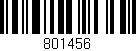 Código de barras (EAN, GTIN, SKU, ISBN): '801456'