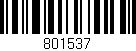 Código de barras (EAN, GTIN, SKU, ISBN): '801537'