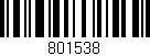Código de barras (EAN, GTIN, SKU, ISBN): '801538'