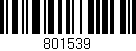 Código de barras (EAN, GTIN, SKU, ISBN): '801539'