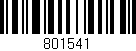 Código de barras (EAN, GTIN, SKU, ISBN): '801541'
