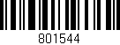 Código de barras (EAN, GTIN, SKU, ISBN): '801544'