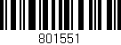 Código de barras (EAN, GTIN, SKU, ISBN): '801551'