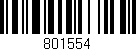 Código de barras (EAN, GTIN, SKU, ISBN): '801554'