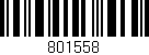 Código de barras (EAN, GTIN, SKU, ISBN): '801558'