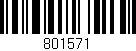 Código de barras (EAN, GTIN, SKU, ISBN): '801571'