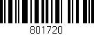 Código de barras (EAN, GTIN, SKU, ISBN): '801720'