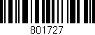 Código de barras (EAN, GTIN, SKU, ISBN): '801727'