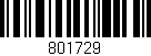 Código de barras (EAN, GTIN, SKU, ISBN): '801729'