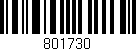 Código de barras (EAN, GTIN, SKU, ISBN): '801730'
