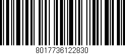 Código de barras (EAN, GTIN, SKU, ISBN): '8017736122830'