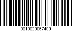 Código de barras (EAN, GTIN, SKU, ISBN): '8018020067400'