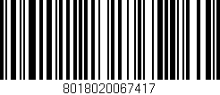 Código de barras (EAN, GTIN, SKU, ISBN): '8018020067417'