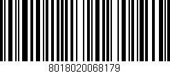 Código de barras (EAN, GTIN, SKU, ISBN): '8018020068179'