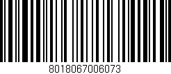 Código de barras (EAN, GTIN, SKU, ISBN): '8018067006073'