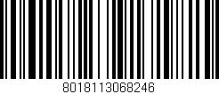 Código de barras (EAN, GTIN, SKU, ISBN): '8018113068246'