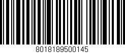 Código de barras (EAN, GTIN, SKU, ISBN): '8018189500145'