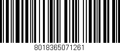 Código de barras (EAN, GTIN, SKU, ISBN): '8018365071261'