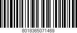 Código de barras (EAN, GTIN, SKU, ISBN): '8018365071469'