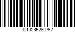 Código de barras (EAN, GTIN, SKU, ISBN): '8018365260757'