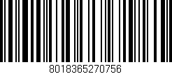 Código de barras (EAN, GTIN, SKU, ISBN): '8018365270756'