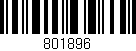 Código de barras (EAN, GTIN, SKU, ISBN): '801896'