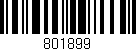 Código de barras (EAN, GTIN, SKU, ISBN): '801899'