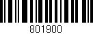 Código de barras (EAN, GTIN, SKU, ISBN): '801900'