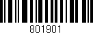 Código de barras (EAN, GTIN, SKU, ISBN): '801901'