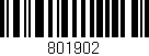 Código de barras (EAN, GTIN, SKU, ISBN): '801902'