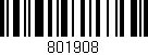 Código de barras (EAN, GTIN, SKU, ISBN): '801908'
