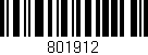 Código de barras (EAN, GTIN, SKU, ISBN): '801912'