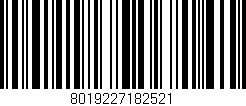 Código de barras (EAN, GTIN, SKU, ISBN): '8019227182521'