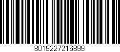 Código de barras (EAN, GTIN, SKU, ISBN): '8019227216899'