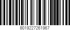 Código de barras (EAN, GTIN, SKU, ISBN): '8019227261967'
