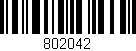 Código de barras (EAN, GTIN, SKU, ISBN): '802042'
