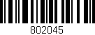 Código de barras (EAN, GTIN, SKU, ISBN): '802045'