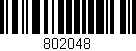 Código de barras (EAN, GTIN, SKU, ISBN): '802048'