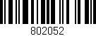 Código de barras (EAN, GTIN, SKU, ISBN): '802052'