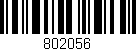 Código de barras (EAN, GTIN, SKU, ISBN): '802056'
