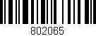 Código de barras (EAN, GTIN, SKU, ISBN): '802065'