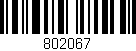 Código de barras (EAN, GTIN, SKU, ISBN): '802067'