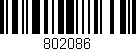 Código de barras (EAN, GTIN, SKU, ISBN): '802086'