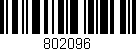 Código de barras (EAN, GTIN, SKU, ISBN): '802096'