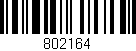 Código de barras (EAN, GTIN, SKU, ISBN): '802164'